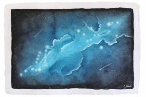 Carola Schade Watercolor Universe Aquarell Galaxie